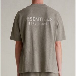 NWT Fear of God ESSENTIALS Classic Fit T-Shirt Homestead Heather Metallic XS